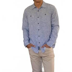 NEW GRAYERS houndstooth double cloth workshirt in cream navy